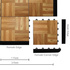 Portable Oak Dance Floor Tiles